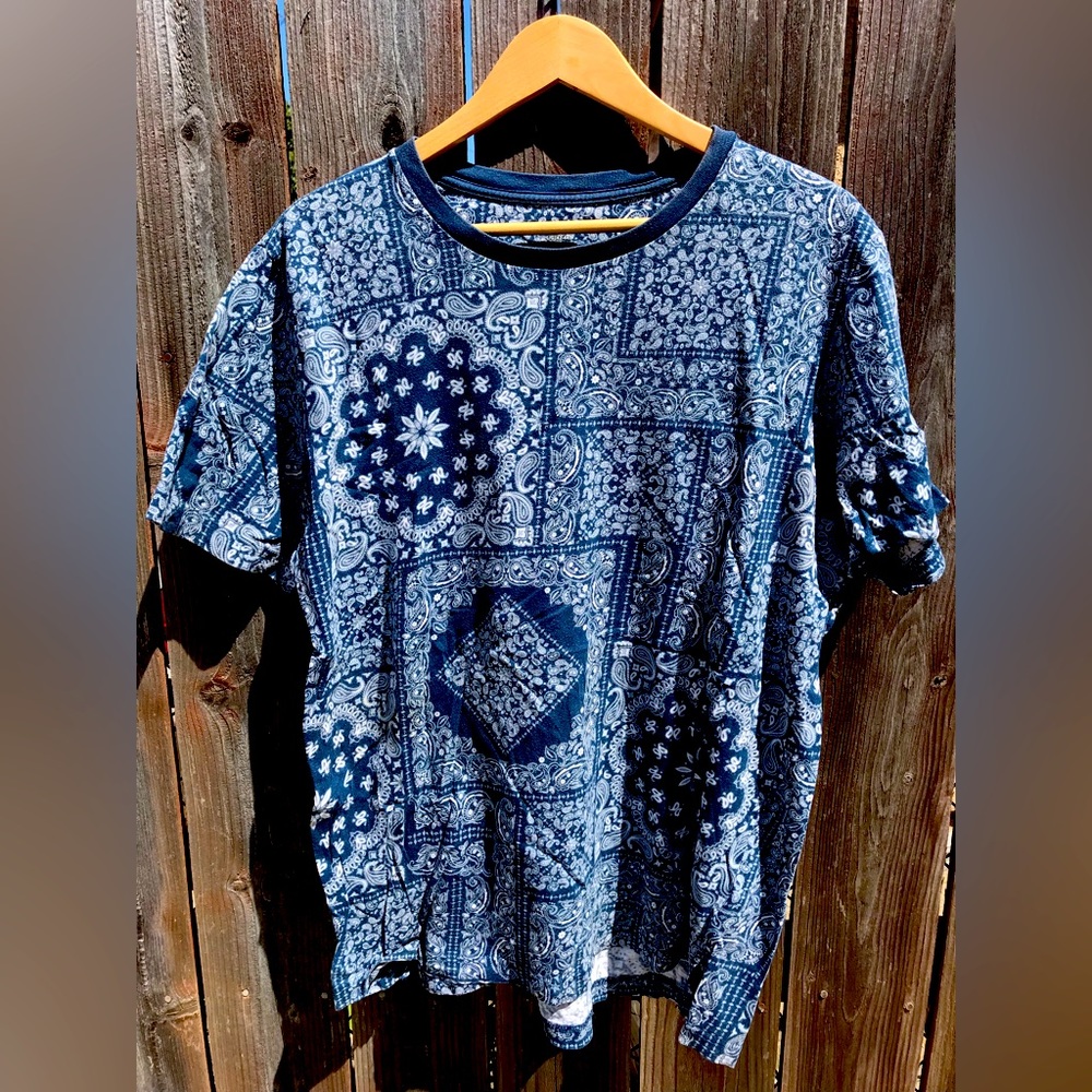 Blue Bandanna Shirt